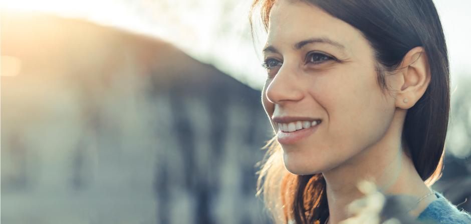 Woman Smiling to the Side