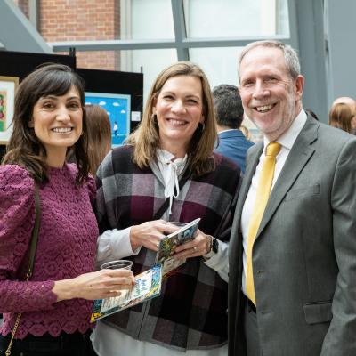 Art of Recovery guests stand with CSS' Michael Gaffney.